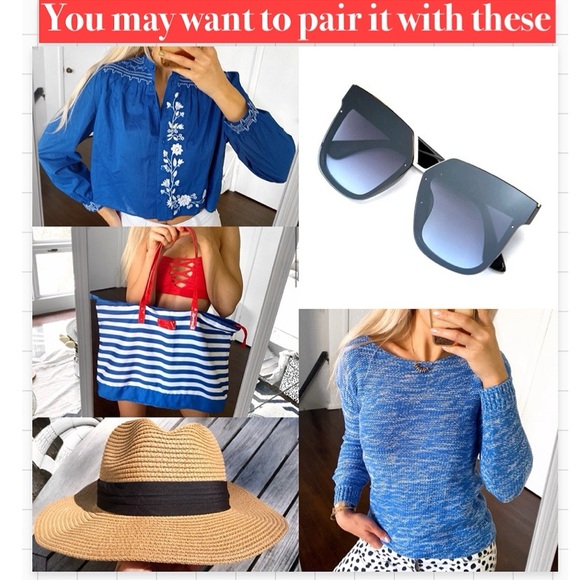 🦋 ZARA BOHO BLUE MULTI TRIBAL SATIN WIDE LEG HIGH WAIST PANTS! - Picture 15 of 16